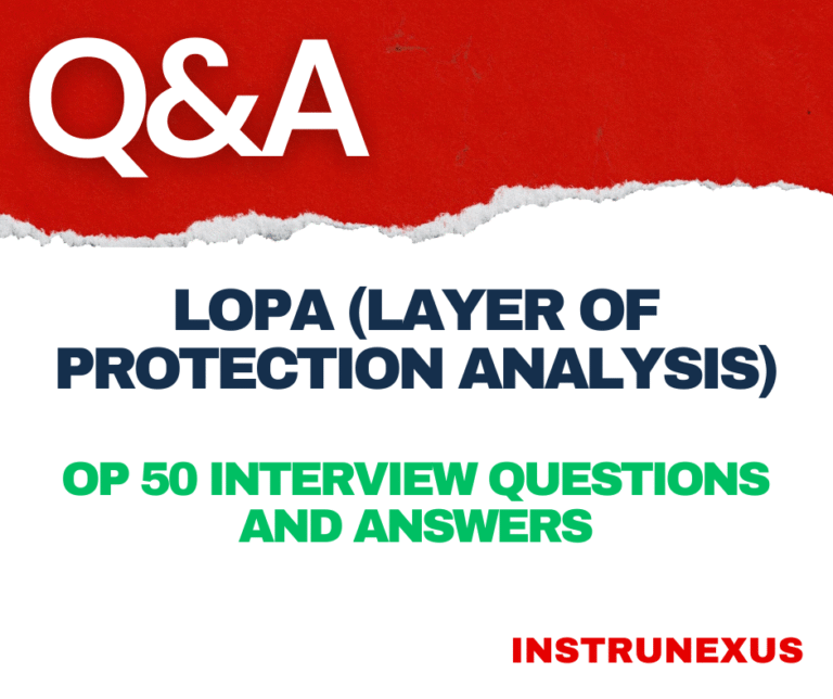 LOPA (Layer of Protection Analysis) : Top 50 Interview Questions and Answers