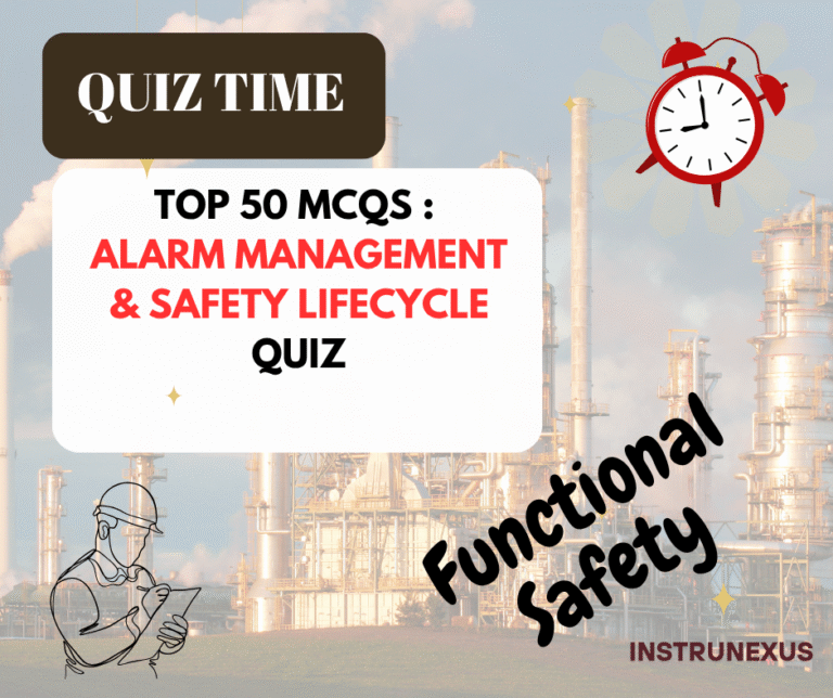 Top 50 MCQs : Alarm Management & Safety Lifecycle Quiz