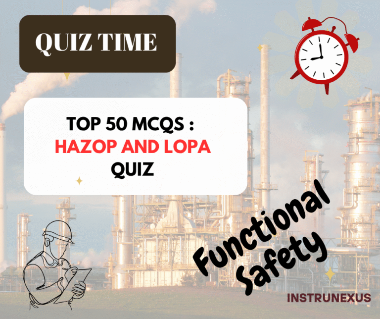 Top 50 MCQs : HAZOP and LOPA Quiz