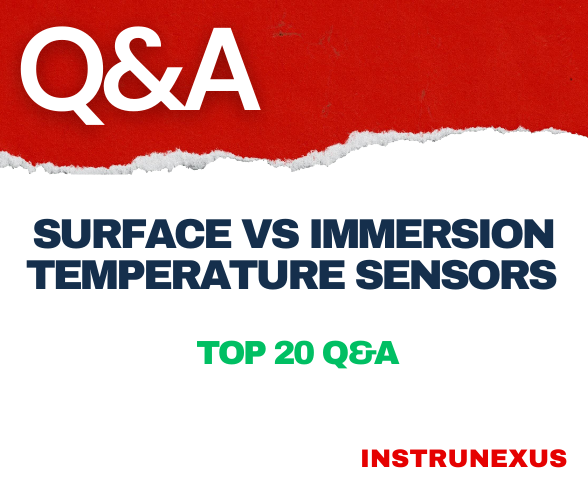 Surface vs Immersion Temperature Sensors – top 20 Q&A