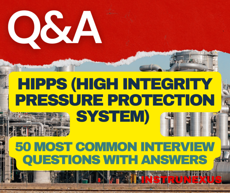 HIPPS (High Integrity Pressure Protection System) :  50 Most Common Interview Questions with Answers