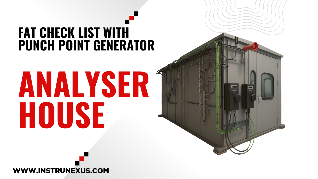 Fat Check Processing Analyzer House with HVAC – FAT Check List – InstruNexus