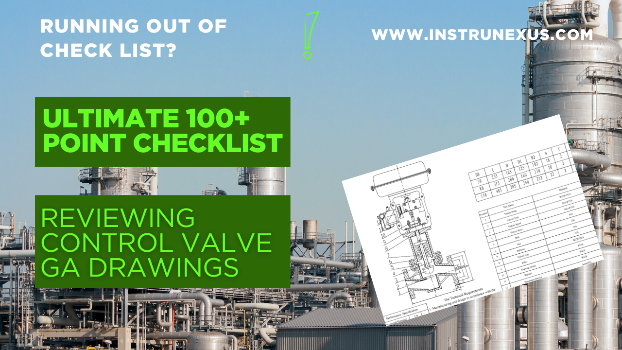 Ultimate 100+ Point Checklist for Reviewing Control Valve GA Drawings ...