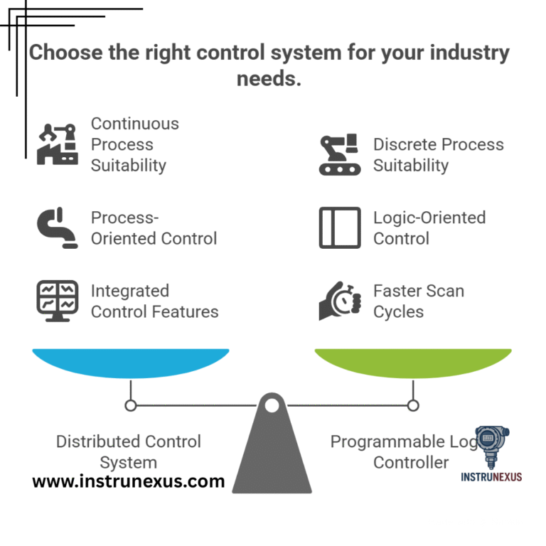 How is DCS different from PLC
