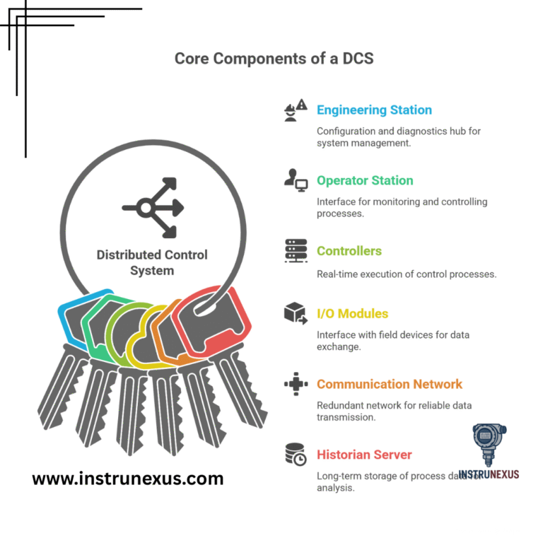 What are the main components of a DCS