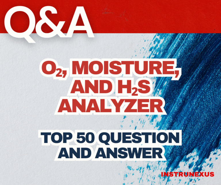 O₂, Moisture, and H₂S Analyzer interview questions
