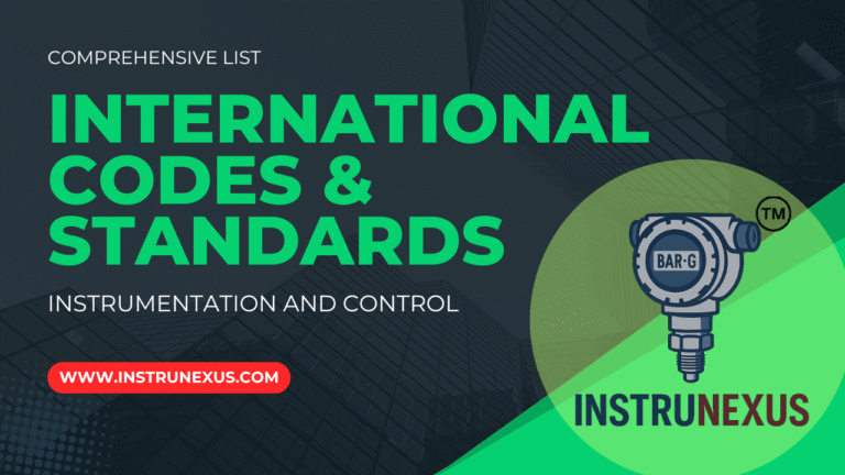 List of Instrumentation International Standards
