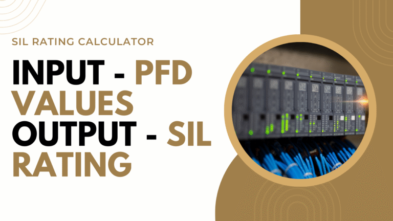 How to calculate SIL rating with PFD values as input
